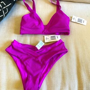 L space bathing suit small top and xs bottom